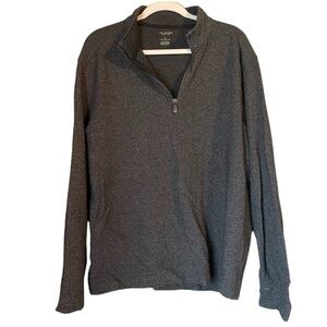 Men’s Van Heusen Gray 3/4 Zip Pullover | Large